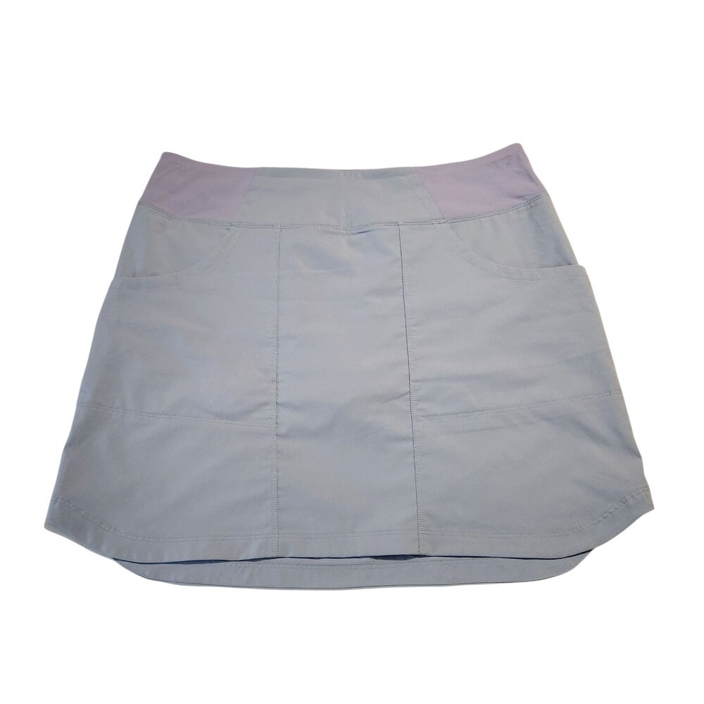 Patagonia Tech Skort Berlin Blue Pockets Adjustable Length Size Large